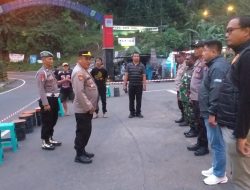Kapolsek Prigen Pimpin Apel Pengamanan Panggung Hiburan dan Do’a Bersama Kegiatan Berjalan Aman dan Tertib