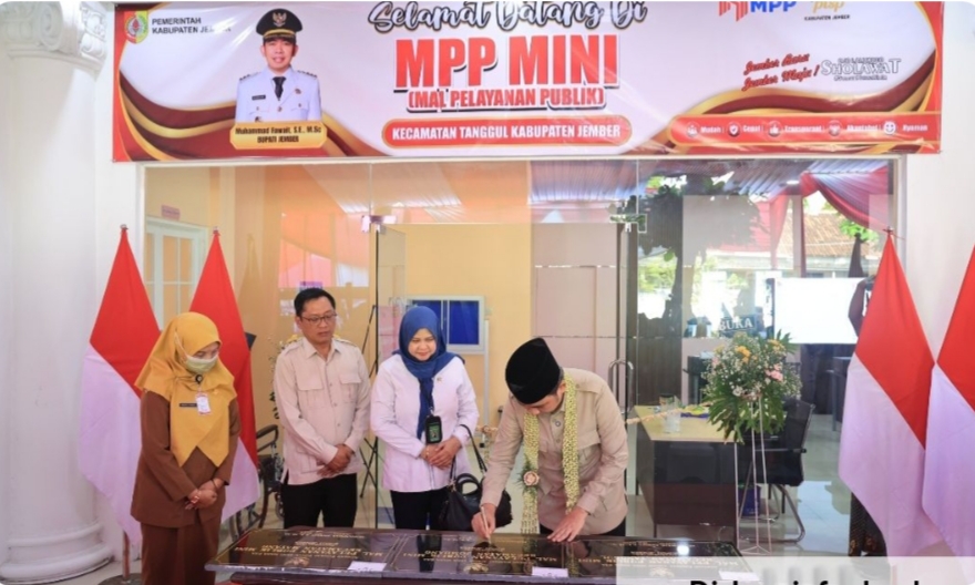 Bupati Jember Resmikan MPP Mini Wujudkan Keadilan Pelayanan Bagi Warga Pelosok di Tanggul.