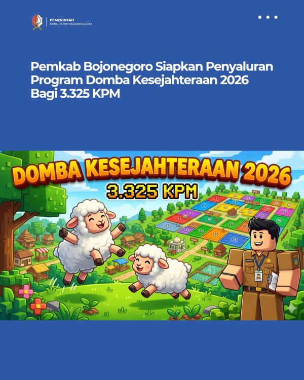 Ribuan Domba Digulirkan, Pemkab Bojonegoro Bidik Kemandirian Ekonomi Warga Miskin