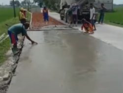 Jalan Rigid Beton Kadungrejo Percepat Distribusi Hasil Pertanian dan Gairahkan Perdagangan Desa