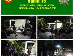 Patroli Malam Babinsa Koramil Karanggede ciptakan rasa Aman