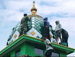 Mushola Baitul Mukmin Kini Memiliki Kubah Berkat TMMD Reguler ke 127 Kodim 0728/Wonogiri  ‎