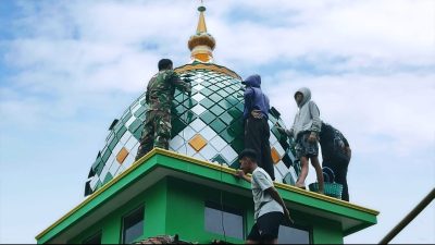 Mushola Baitul Mukmin Kini Memiliki Kubah Berkat TMMD Reguler ke 127 Kodim 0728/Wonogiri  ‎