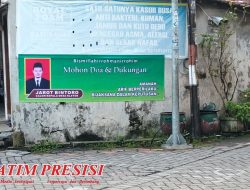 Pemasangan Spanduk Bakal Calon Kepala Desa (Jarot bintoro) langgar aturan Banyak Menjadi Sorotan Publik   