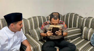 Silaturahmi ke Ponpes Alhidayah Asshomadiyah , Kapolres Pasuruan Tekankan Kolaborasi Jaga Keamanan   
