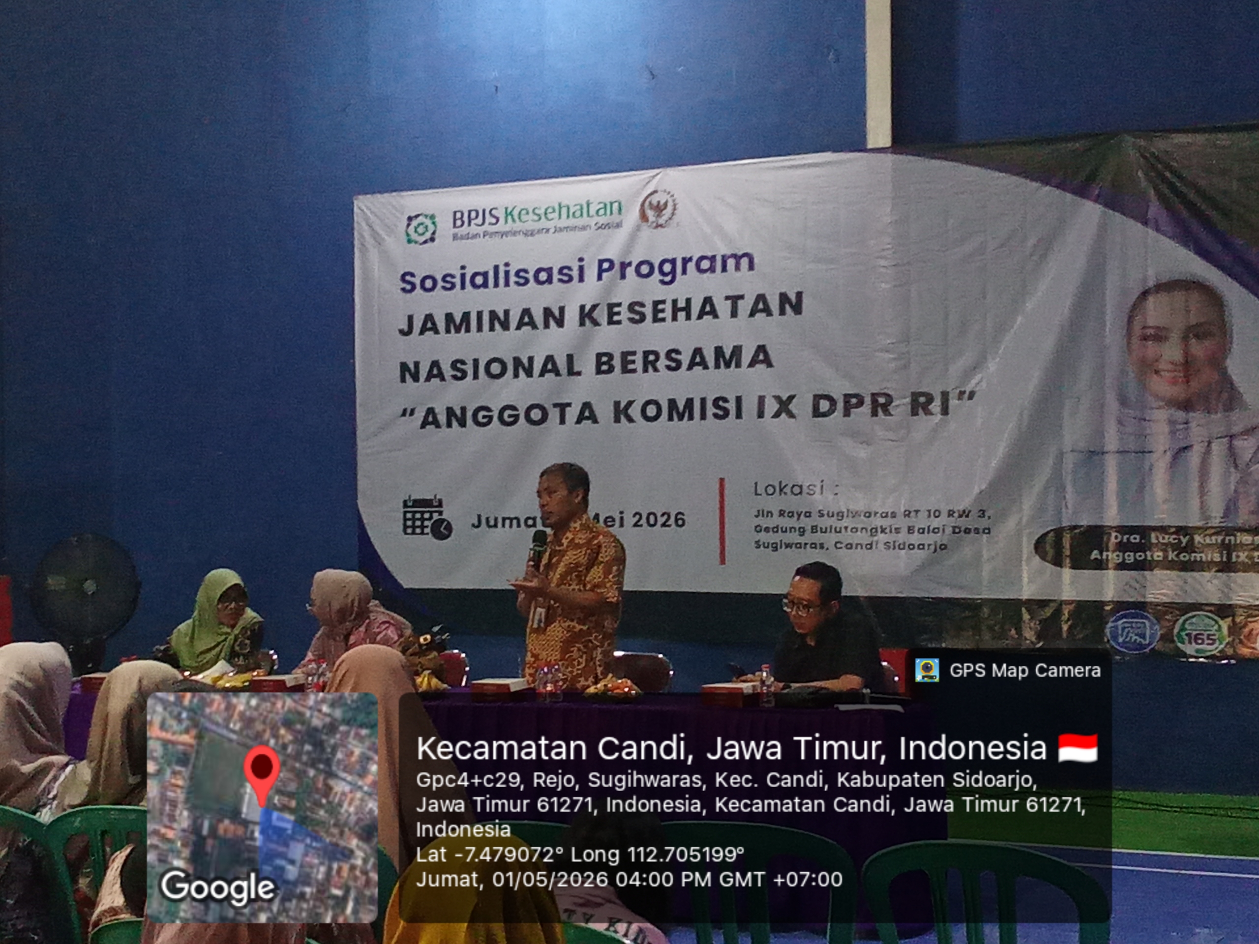 Sosialisasi Program Jaminan Kesehatan Nasional Bersama Anggota Komisi IX DPR RI di Sidoarjo